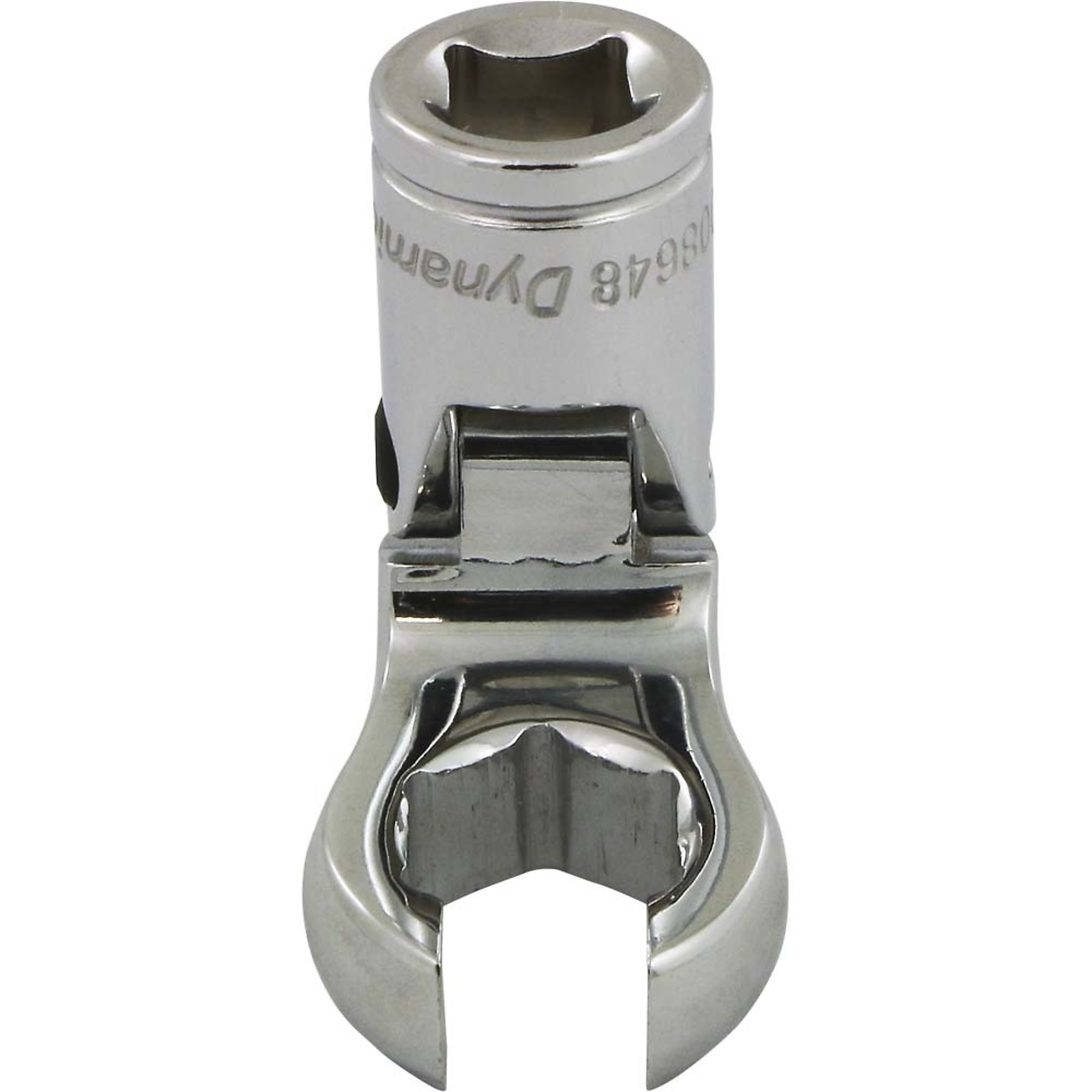 Dynamic Tools 3/8" Drive SAE 9/16" Flex Head, Crow Foot Flare Nut Socket, Chrome Finish